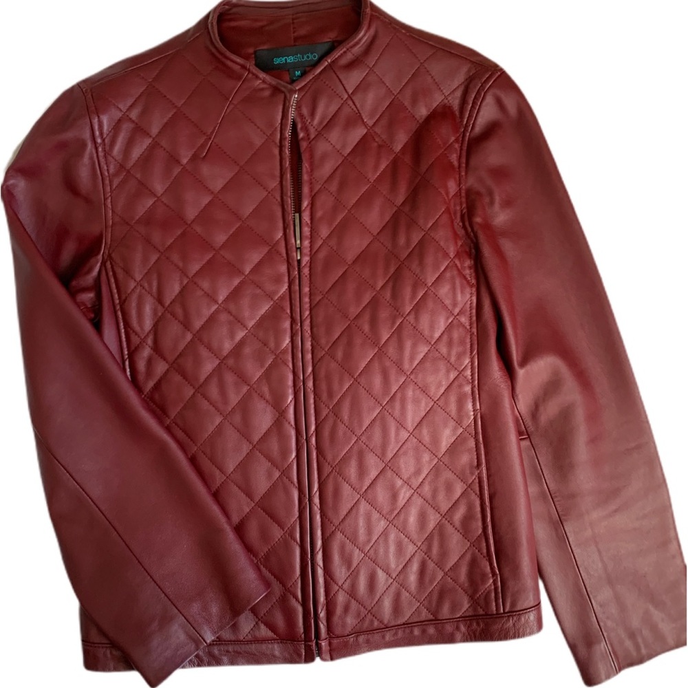 EUC - Siena Studio Quilted Leather Jacket